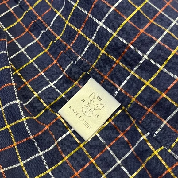 Rare Rabbit long sleeve plaid button down top - Picture 5 of 12
